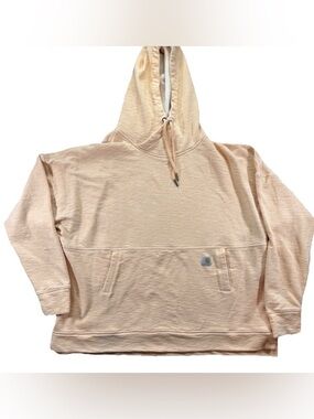 Carhartt Women's Relaxed Fit Hoodie Women's 2XL Pink Peach Pockets Workwear